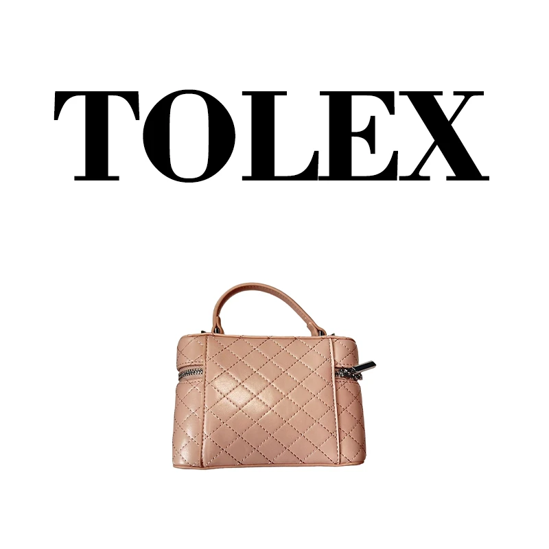 TOLEX2025新款手工时尚女包废包粉色百搭