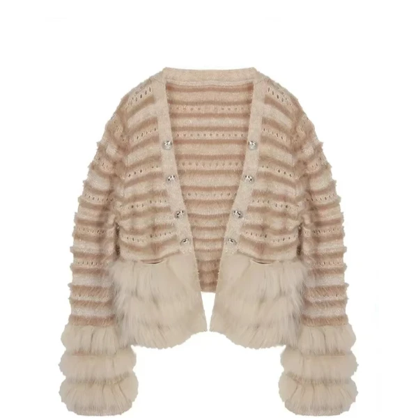 子芸定制小香风气质网红针织轻奢短款时尚秋冬毛衣预WWQ4MY6085