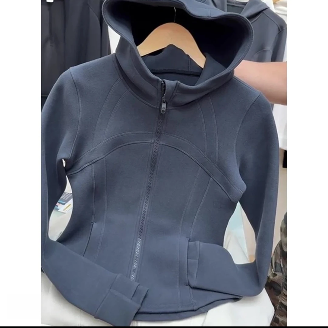 连帽瑜伽外套女百搭卫衣