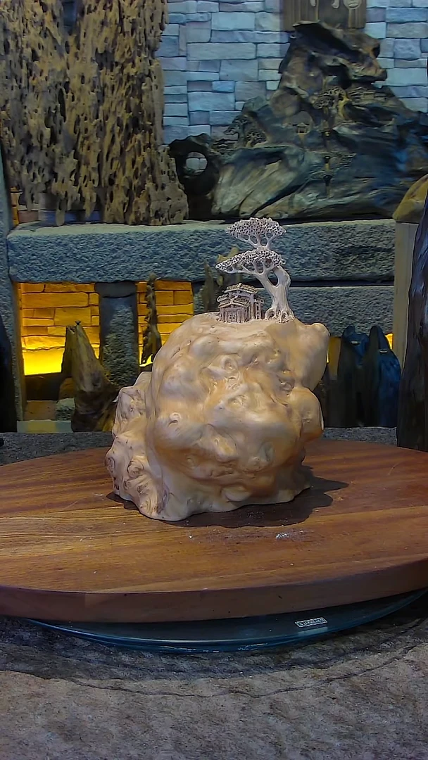 木荷木木山水摆件