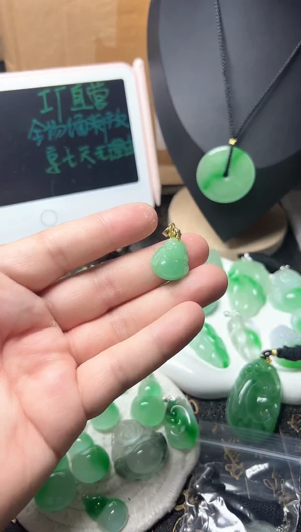 颈饰未镶嵌翡翠所见即所得，一图一物