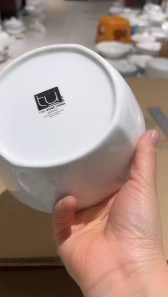 瓷6英寸碗外单4个