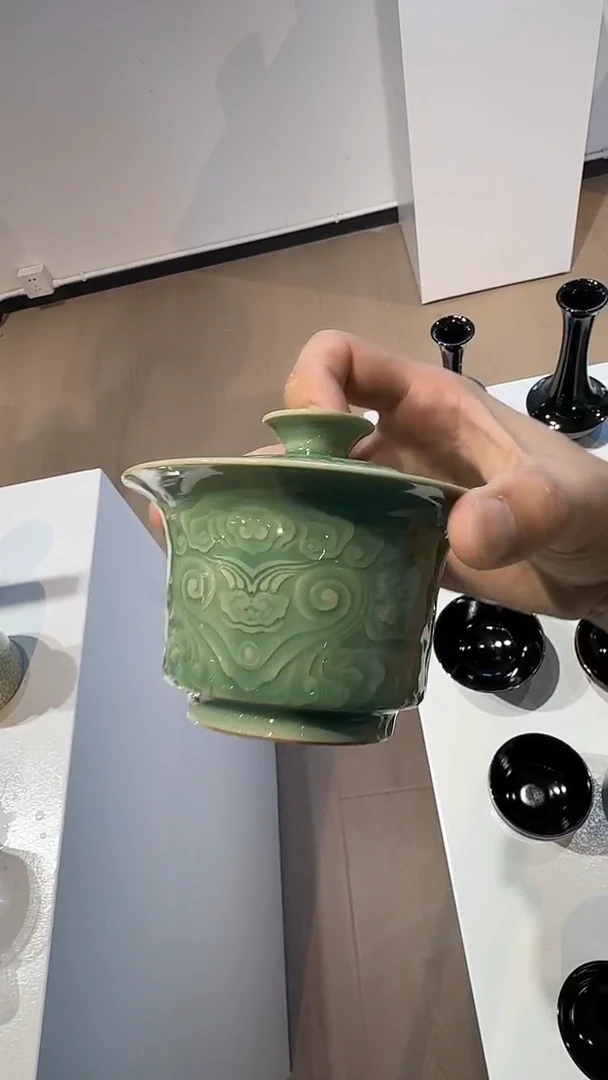 青瓷手工茶器包邮