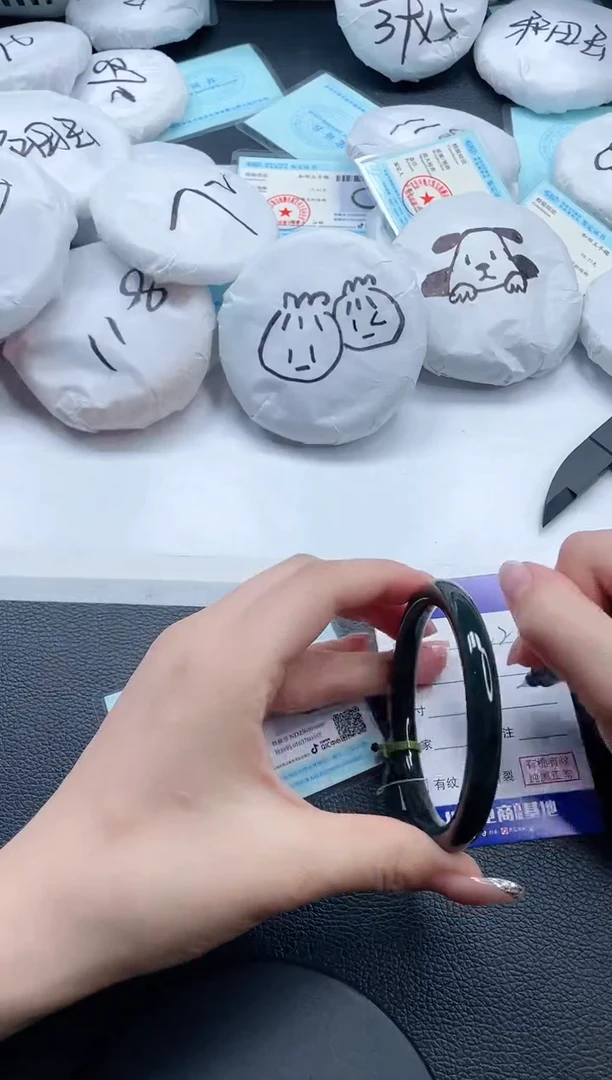 和田玉手镯未镶嵌5V211-59