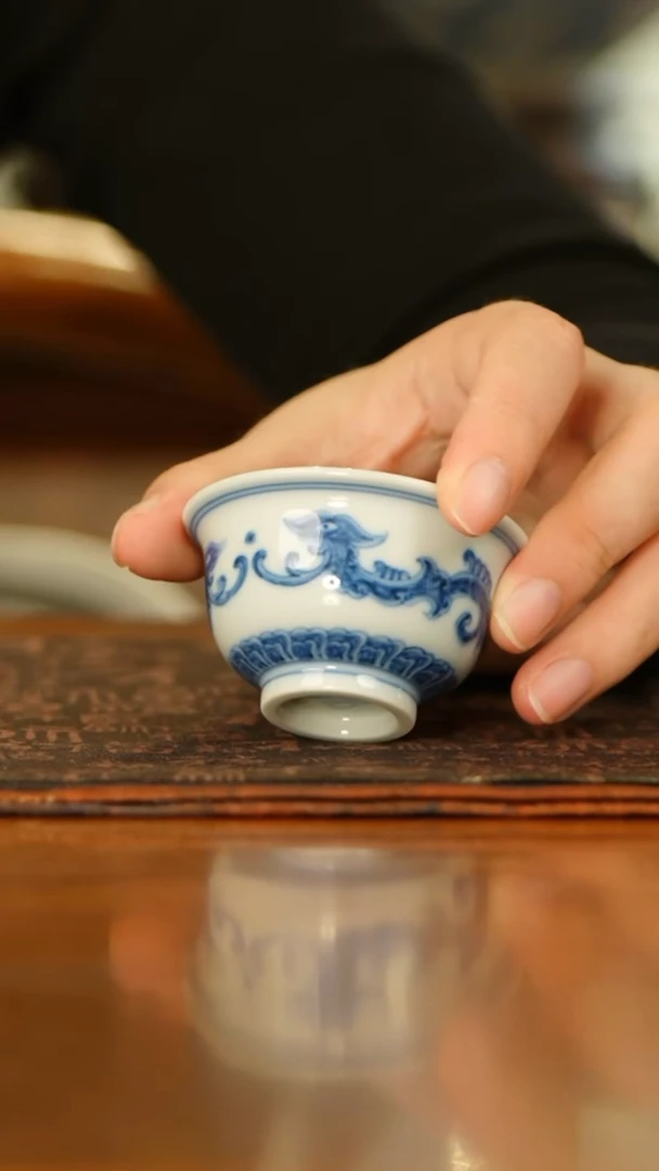 望月怀古夔龙迷你压手杯