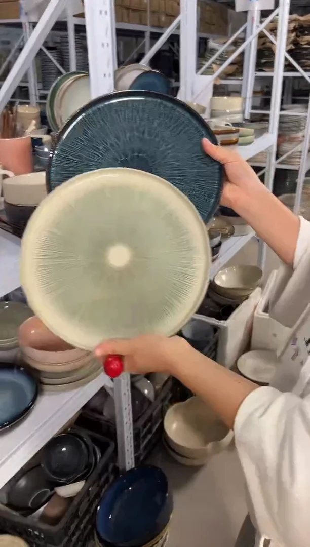 陶瓷外贸尾货瑕疵满20包邮X2大盘