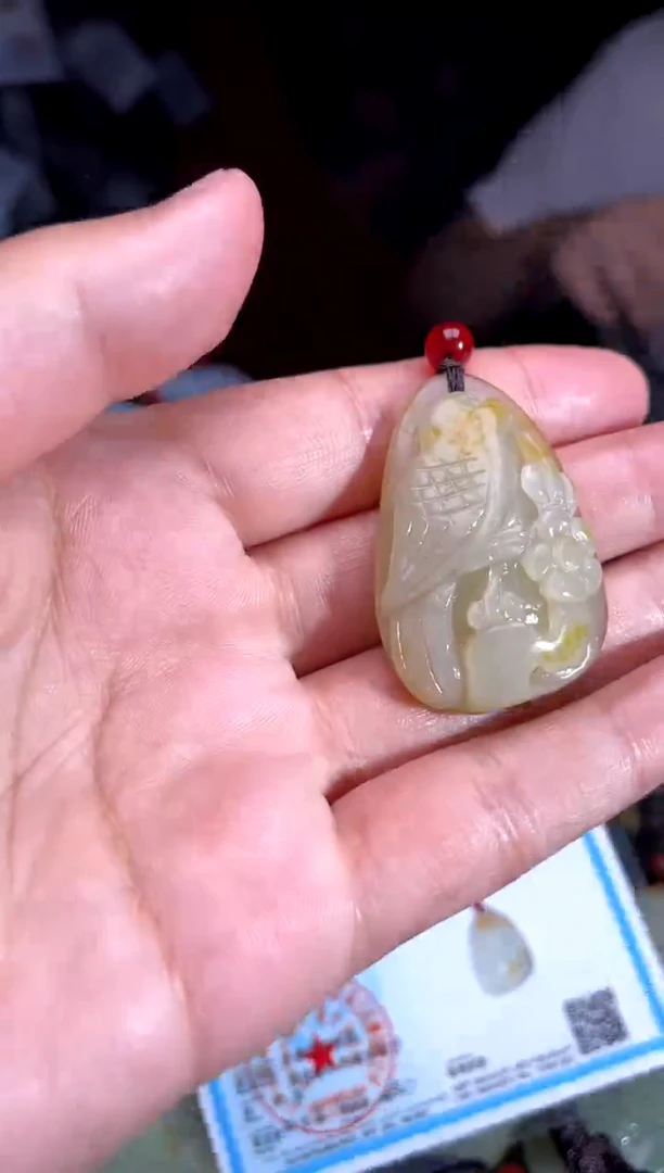 和田玉未镶嵌挂件1