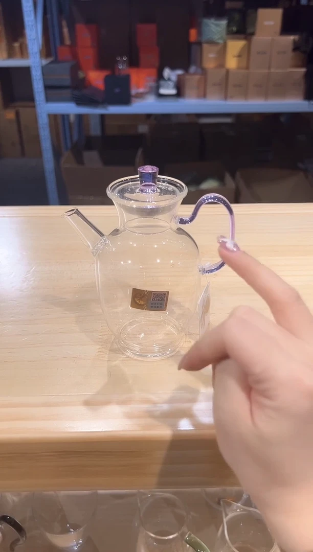 禾器-悦心壶-浅紫色+清禾杯浅紫1只