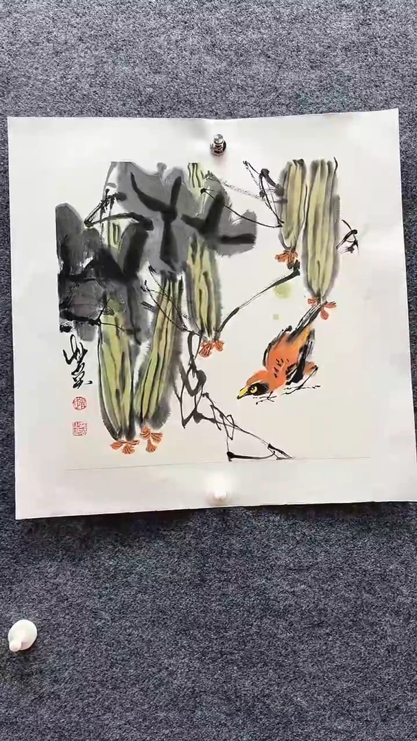 国画赵海英/国画/花鸟。