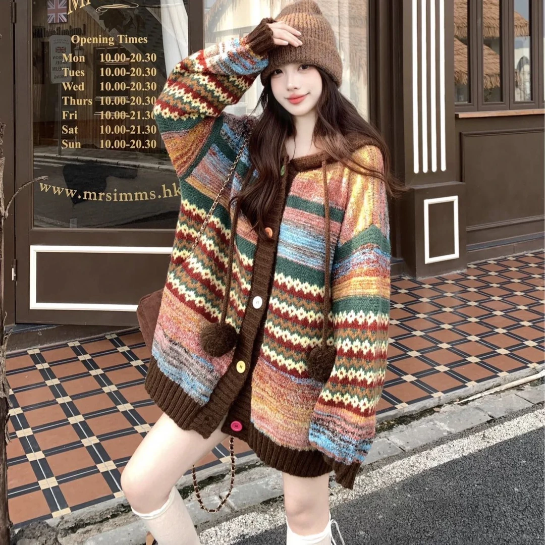 G衣长64    78599【晴方好】毛衣外套