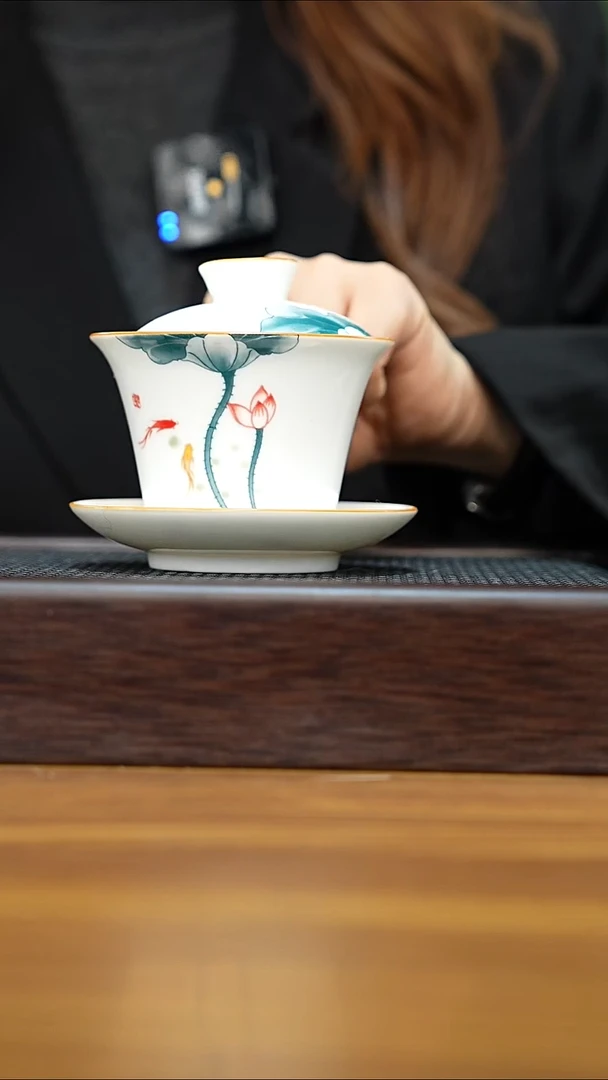 紫砂公道杯景德镇陶瓷盖碗150CC