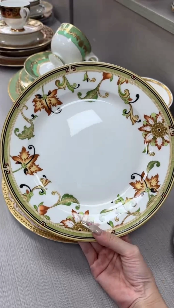 【闪购商品】瓷片9英寸平盘瑕6个尾单