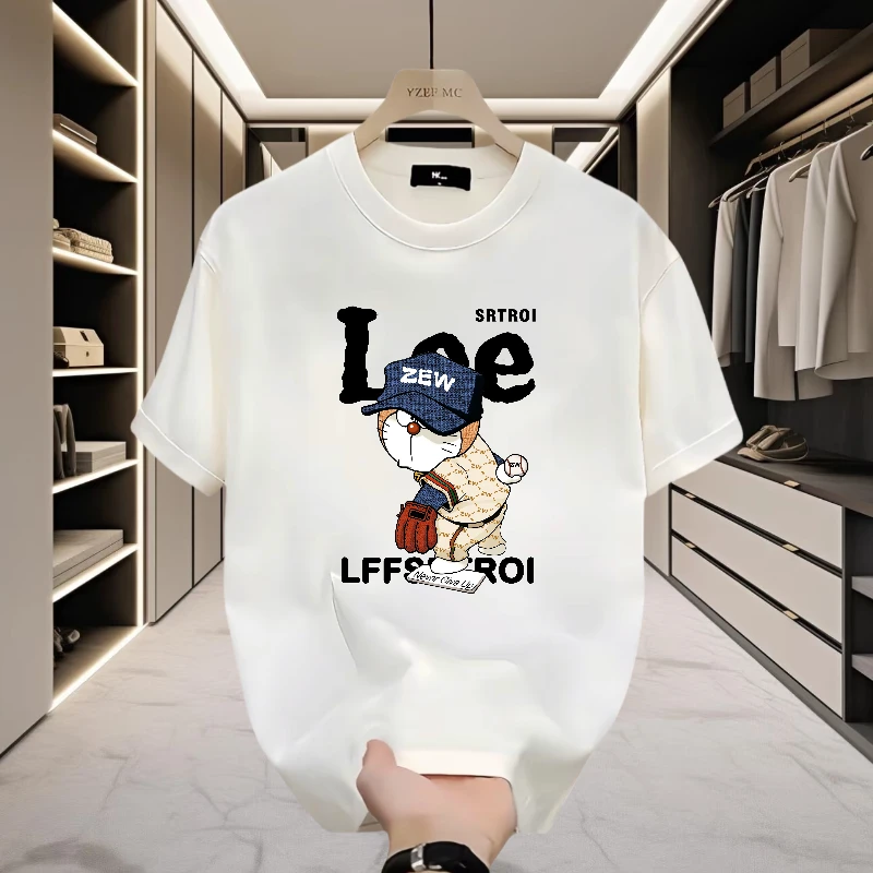 美式痞帅重磅纯棉短袖T恤青年男女款夏季ins潮牌街头宽松百搭上衣