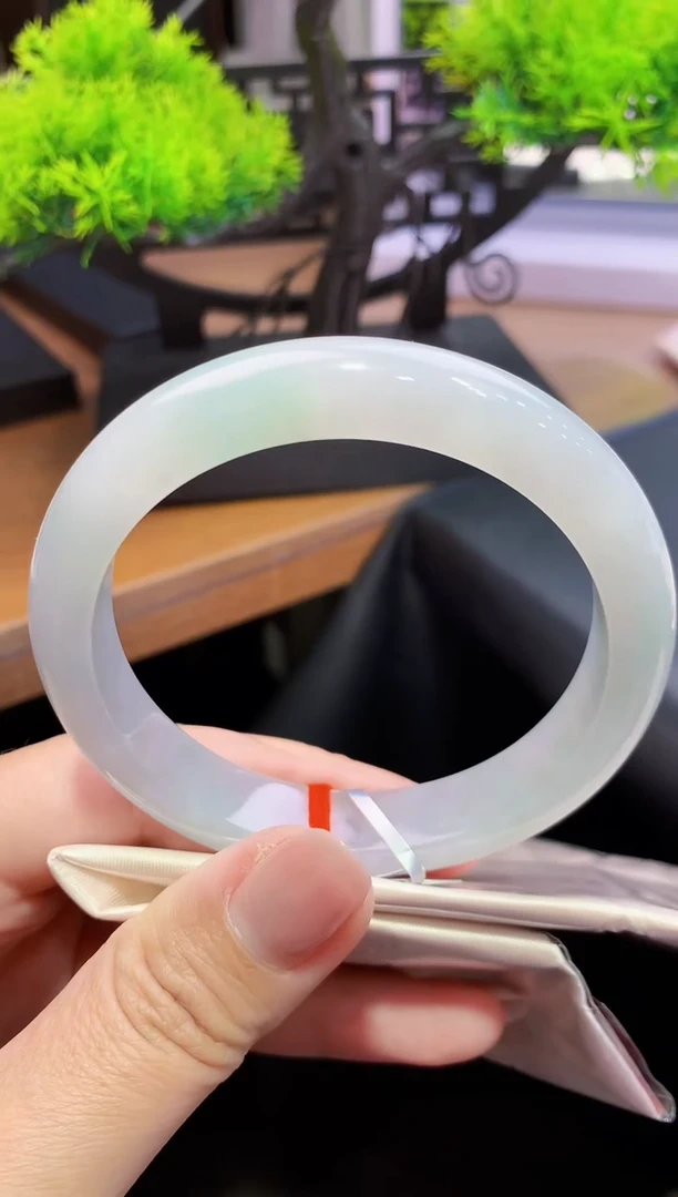 未镶嵌手镯翡翠-k46天然缅甸A货翡翠58.8正圈