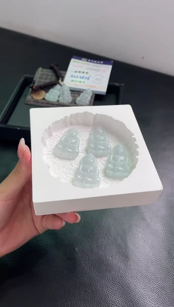 未镶嵌挂件翡翠观音FL3配绳/多样性发其一CP