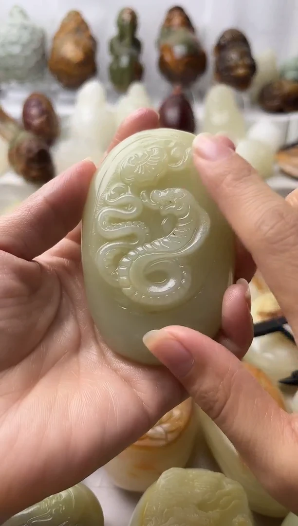 石材方解石棉纹正常不退换蛇