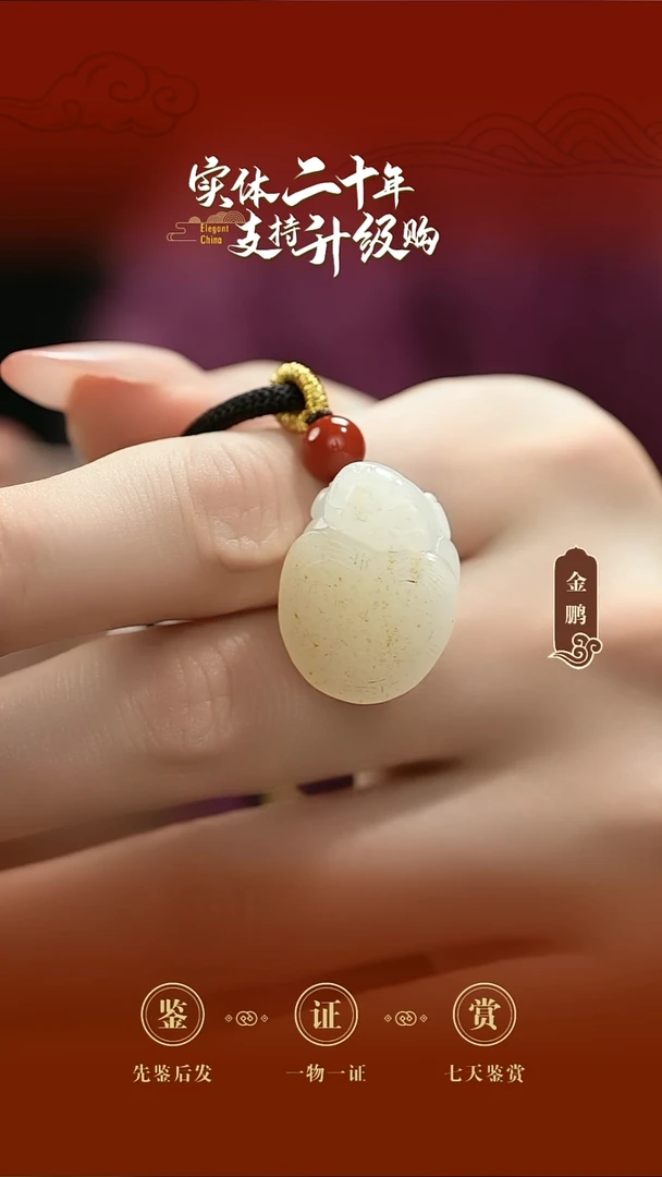 吊坠(赠链)未镶嵌和田玉白玉龙龟挂件7.97g