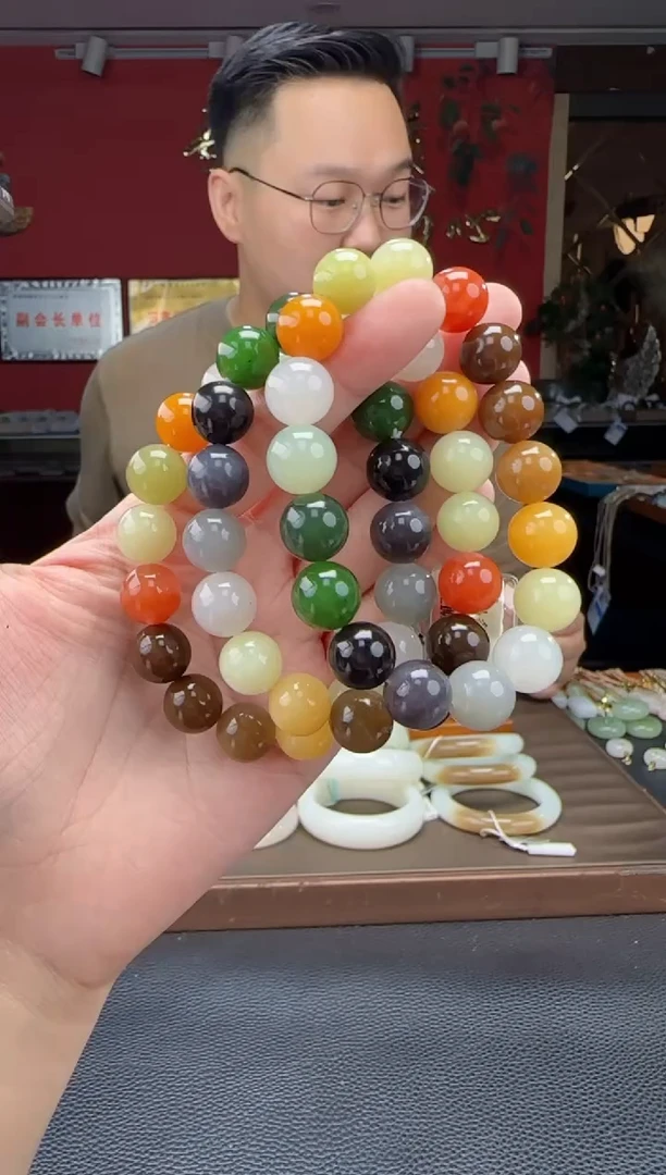 手串未镶嵌和田玉多宝单圈手串 多样性发货拍一发一