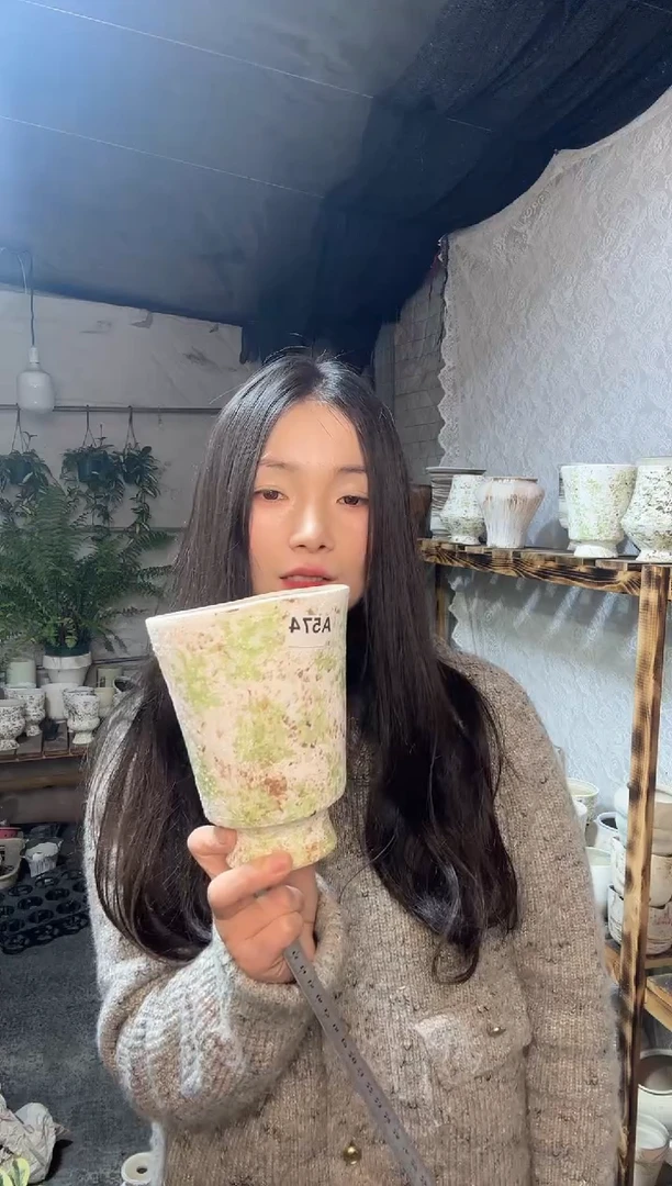 以实际为准G*编号  574 景德镇手绘花盆