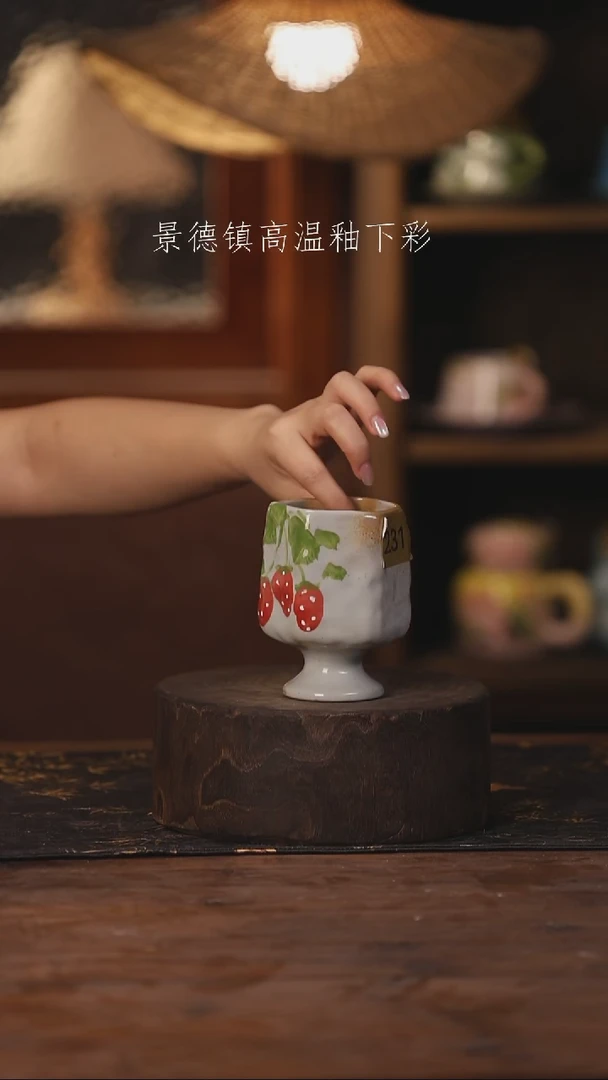 陶瓷景德镇高温釉下手绘陶瓷231