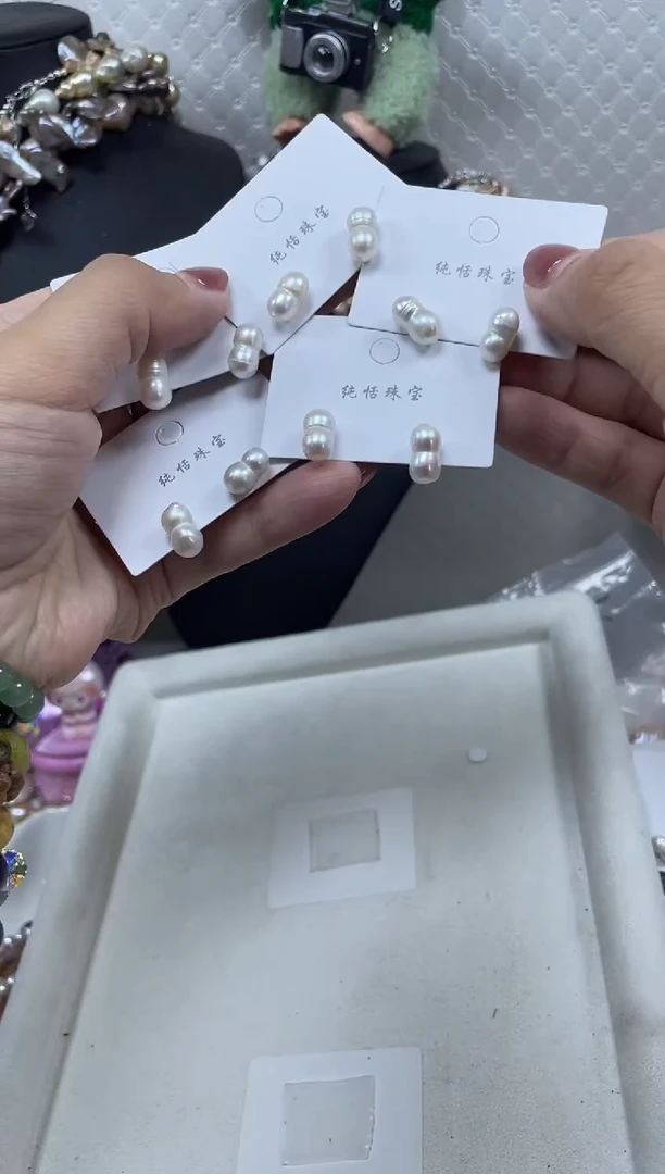 未镶嵌淡水珍珠耳饰【纯恬珍珠】（多样性发货发一）