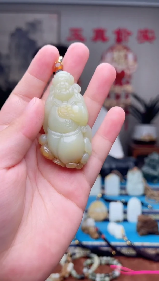 和田玉未镶嵌挂件1