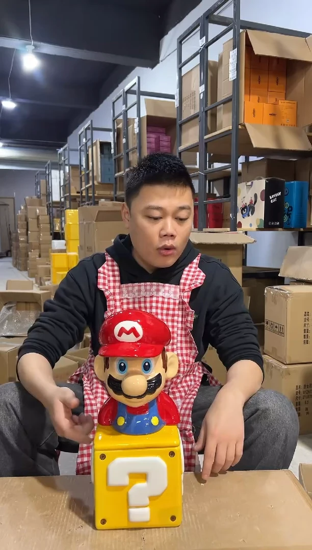 【闪购商品】杯马里奥问号罐一套