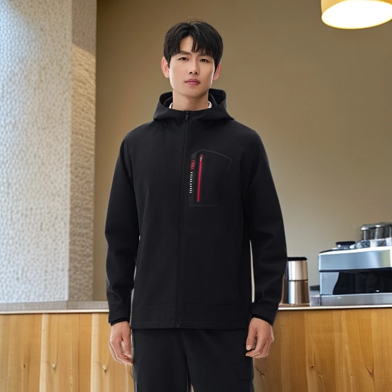 【武大靖同款】安踏冬季男士防泼水夹克防风保暖连帽户外运动外套