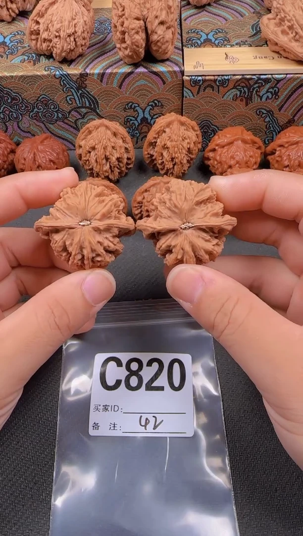 吊坠文玩核桃42蟠龙纹820