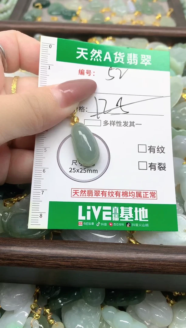 颈饰未镶嵌翡翠纯天然缅甸A货翡翠-52