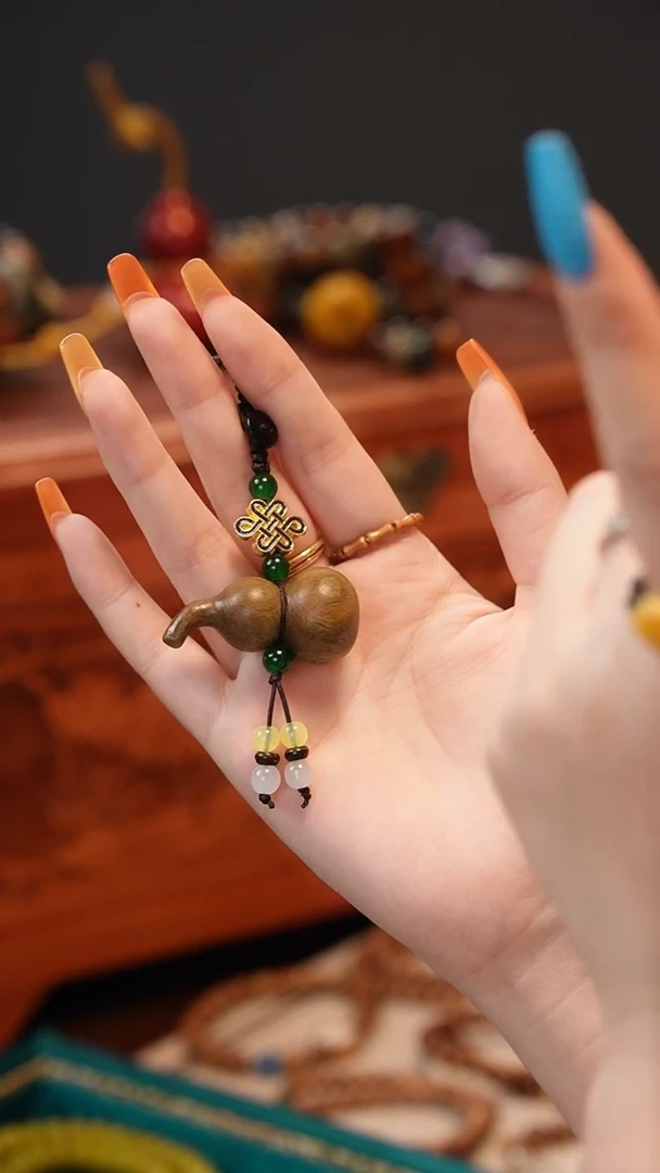 维腊木（绿檀）手串/手链绿檀葫芦钥匙扣