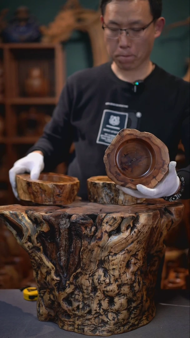 【闪购商品】枣木雷击枣木烟缸