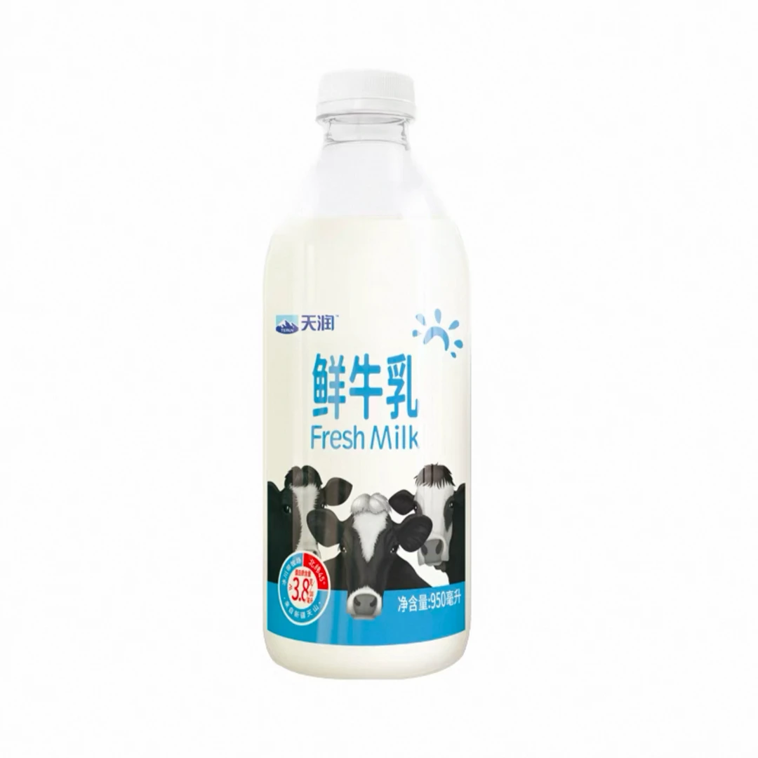 天润新疆鲜牛奶蛋白3.8大瓶950ml（6月21号生产 喝到7月11号）