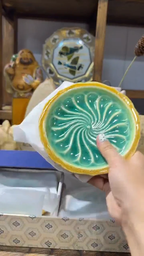 1套5只碟子绿色····