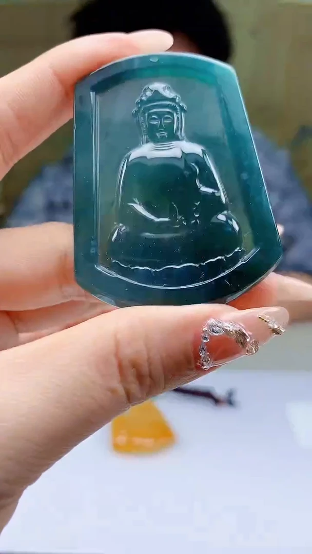 【闪购商品】定制翡翠未镶嵌4688ty-毛货挂件78