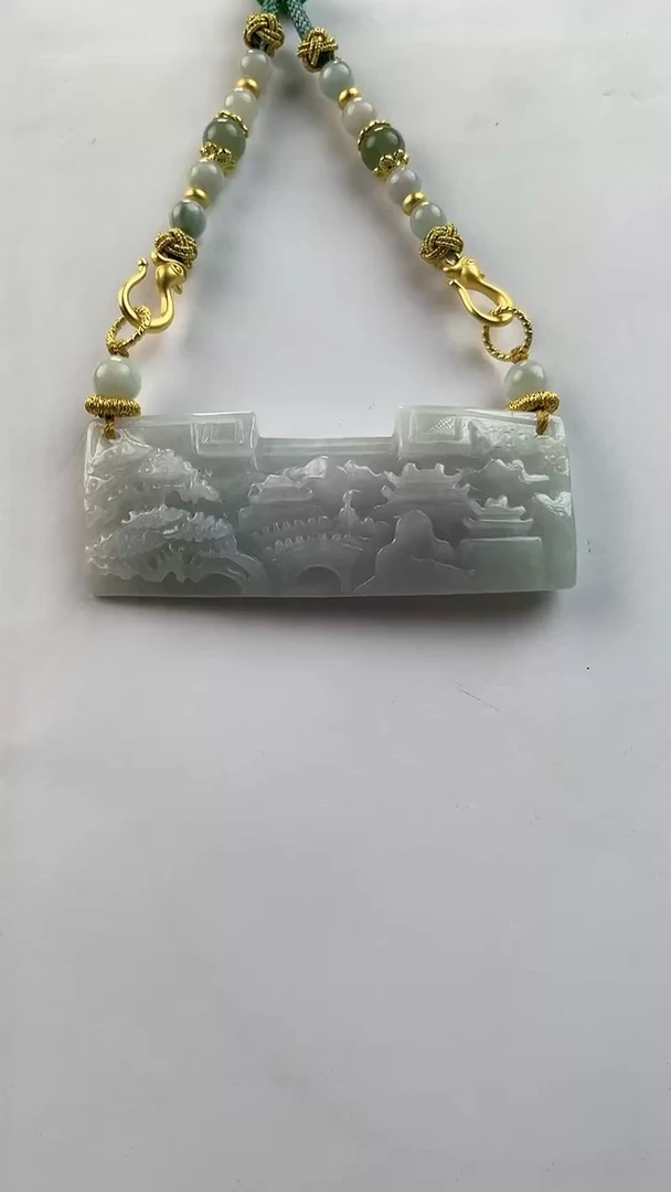 【闪购商品】翡翠颈饰未镶嵌2020(赠链)部分宝贝微瑕主播介绍为准