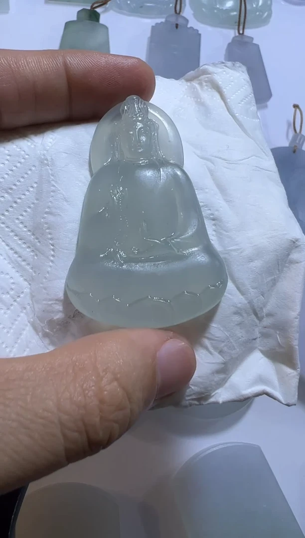 未镶嵌定制翡翠素衣