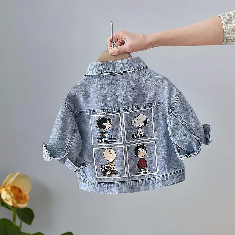 儿童牛仔外套2025春秋新款卡通休闲时尚男女童宝宝外套秋季外穿
