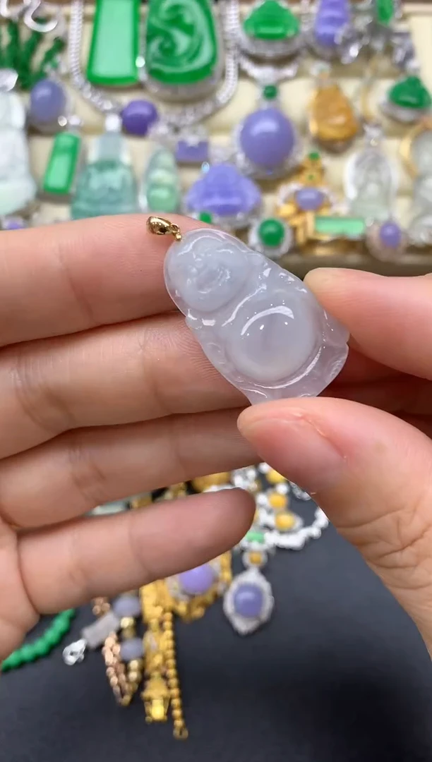 【闪购商品】翡翠颈饰18K金镶嵌53-中国好珍宝