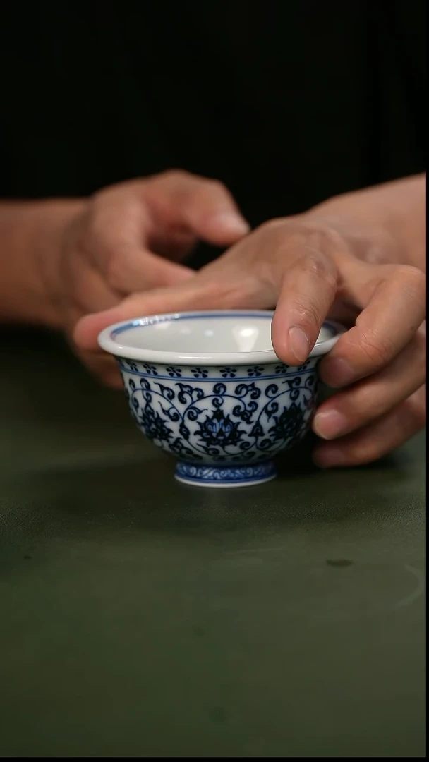 杯纯手工手绘陶瓷