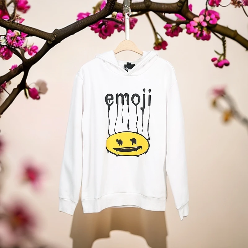 B9-711笑脸秋冬加绒连帽卫衣(HD324)