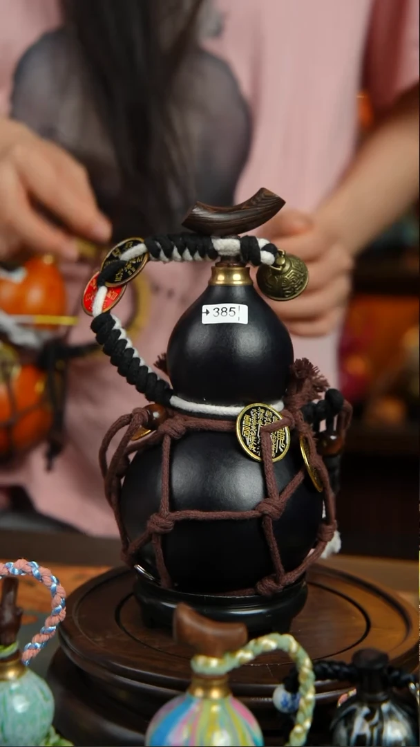 385号300ml左右非遗大漆酒葫芦