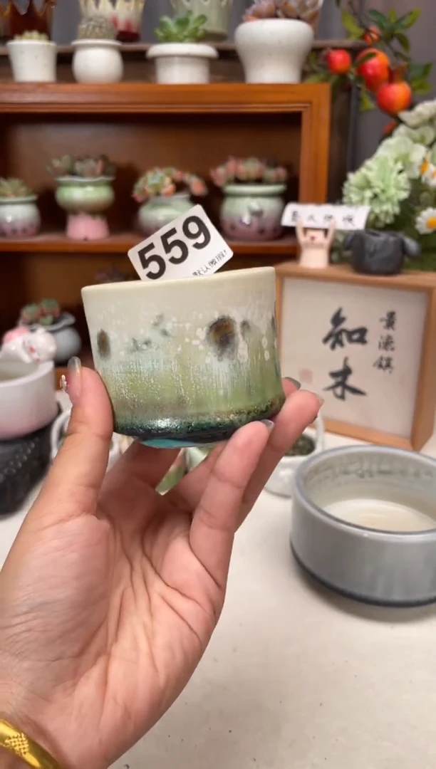瓷片559知木小芳花盆编号