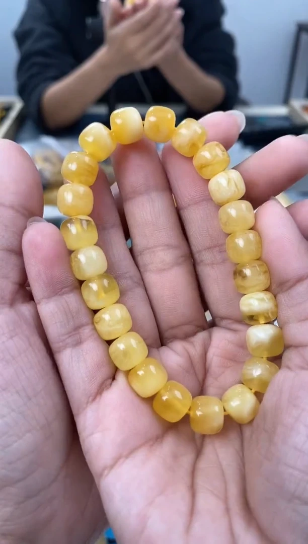 【闪购商品】琥珀裸石未镶嵌天然琥珀蜜蜡手串