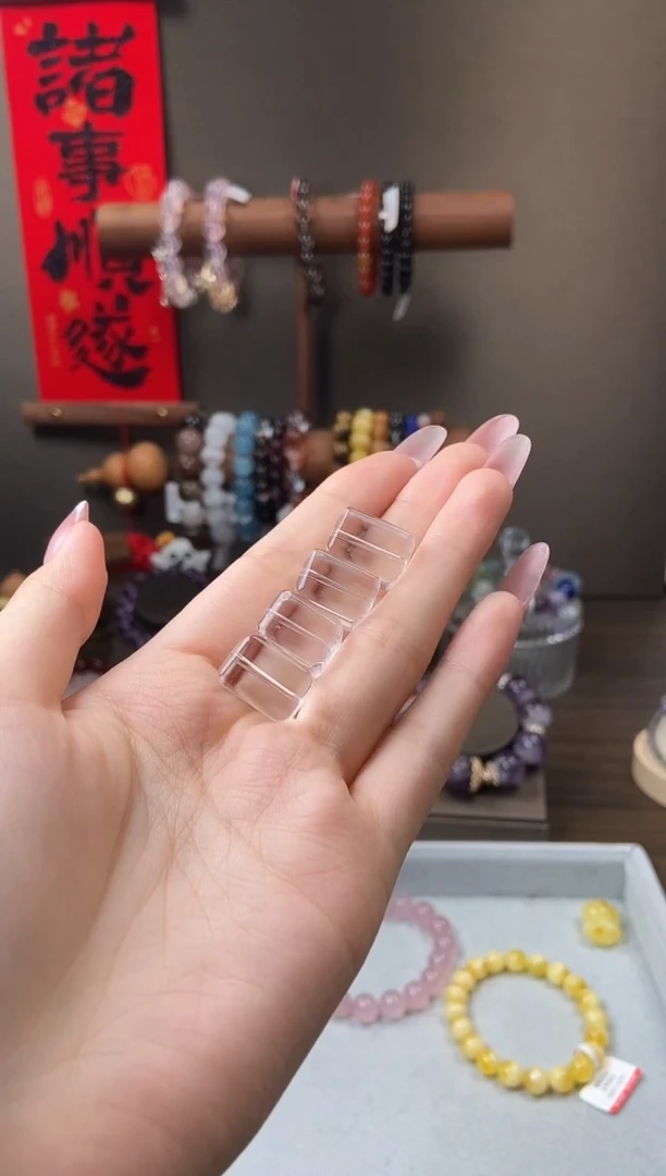 水晶手链未镶嵌白水晶方糖配件