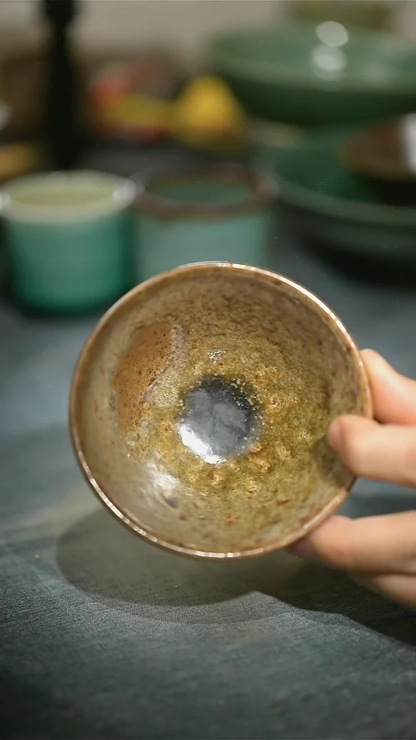 【闪购商品】碗浪鬼柴烧釉绘柴烧