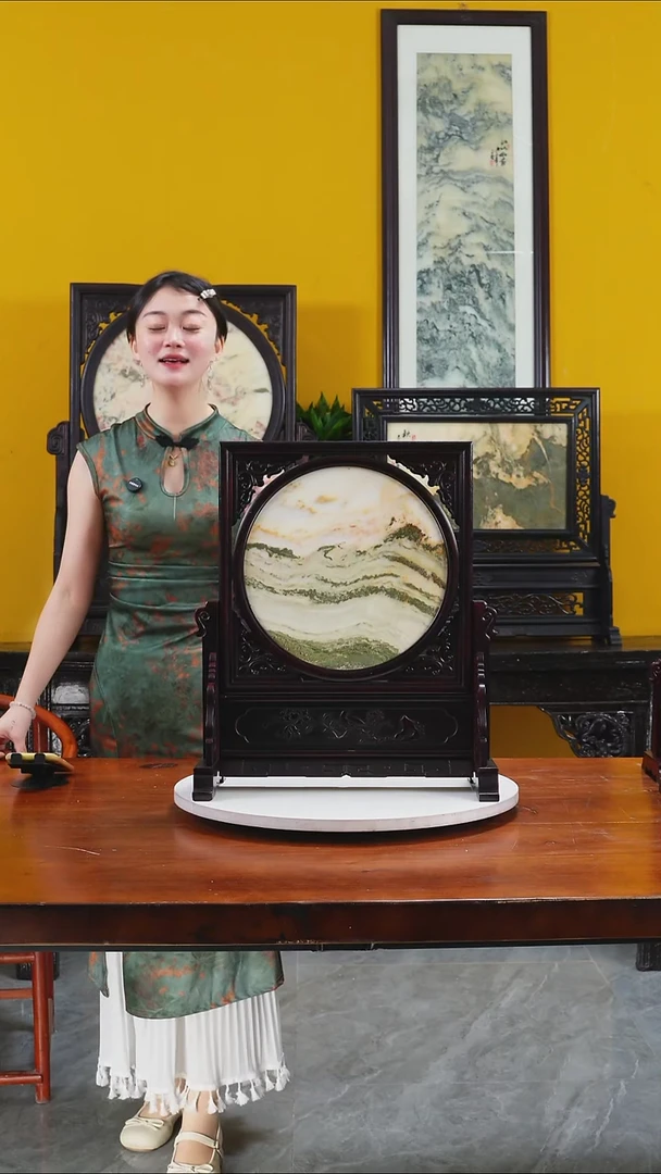 石材天然大理石画摆件高度51公分宽度42公分