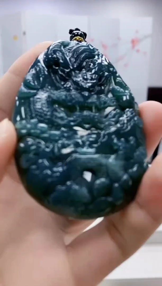 未镶嵌定制翡翠5028bb-毛货挂件68