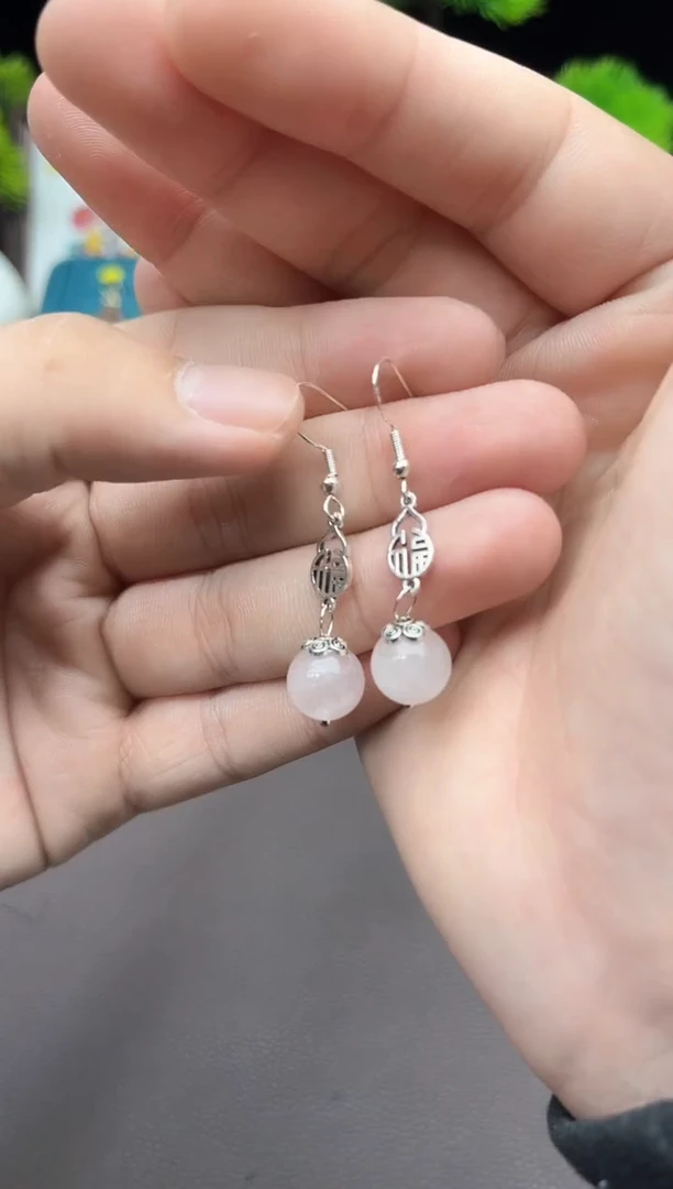 【闪购商品】水晶耳饰银S925镶嵌238000