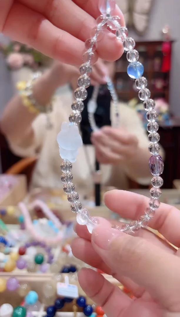 水晶手绳未镶嵌设计款珠串